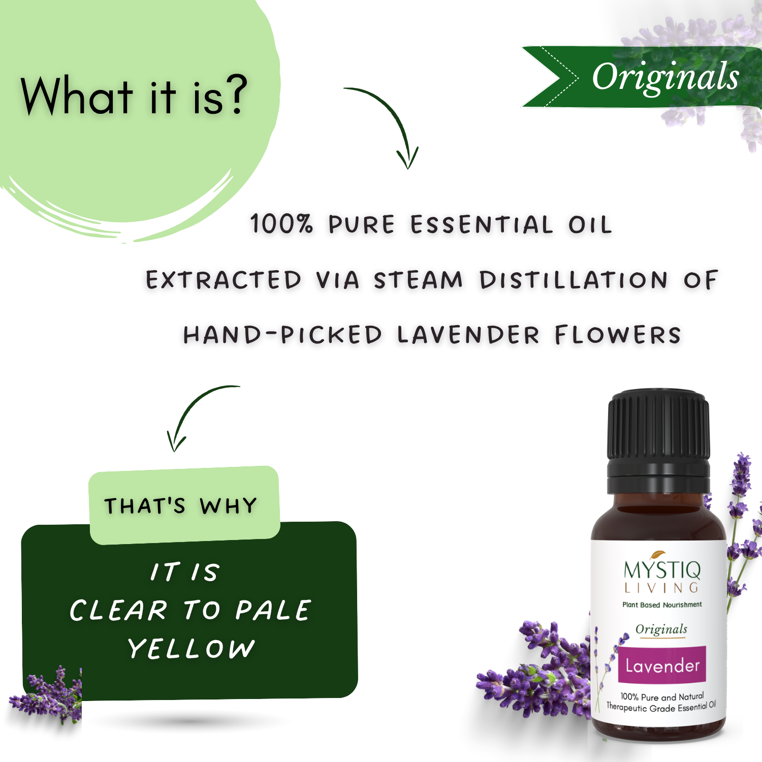 Lavender Essential Oil for Skin, Hair & Aromatherapy