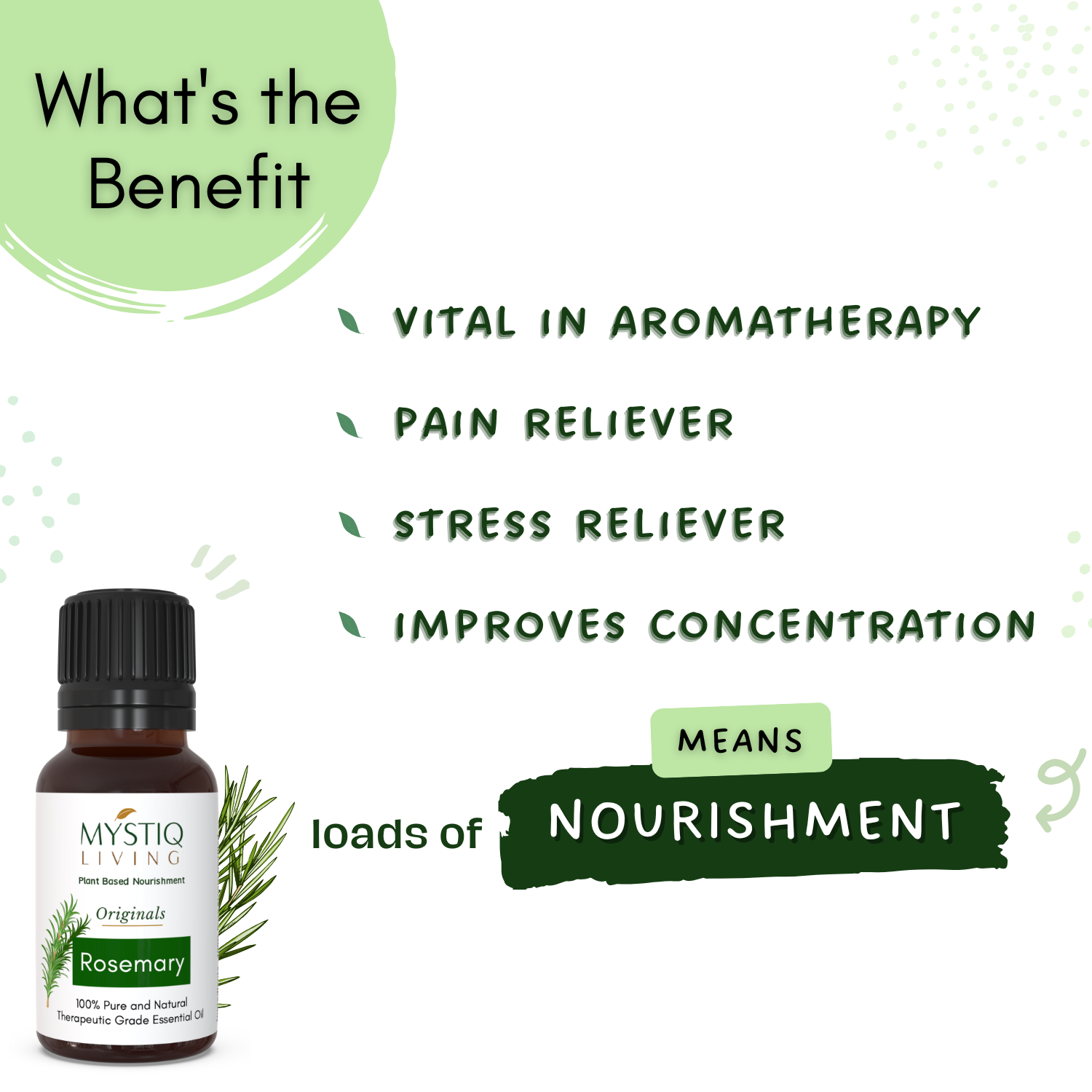 Rosemary Essential Oil for Hair Growth, Skin and Aromatherapy