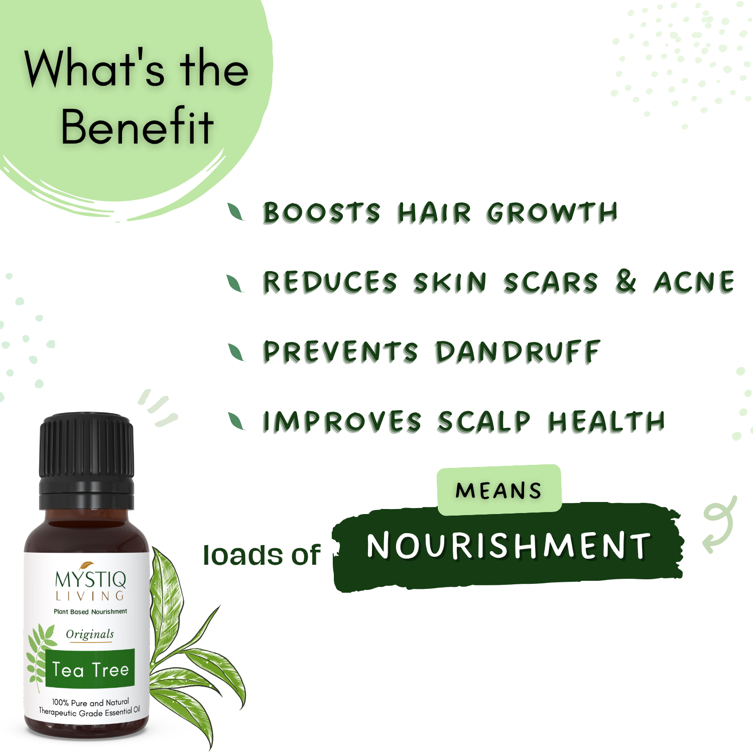 Tea Tree Essential Oil for Acne, Hair Care, Anti Aging