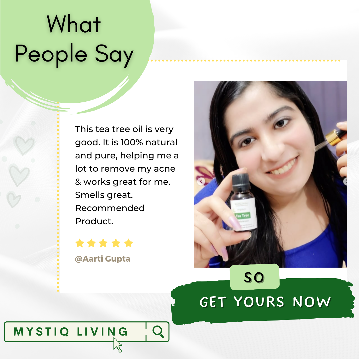 Tea Tree Essential Oil for Acne, Hair Care, Anti Aging