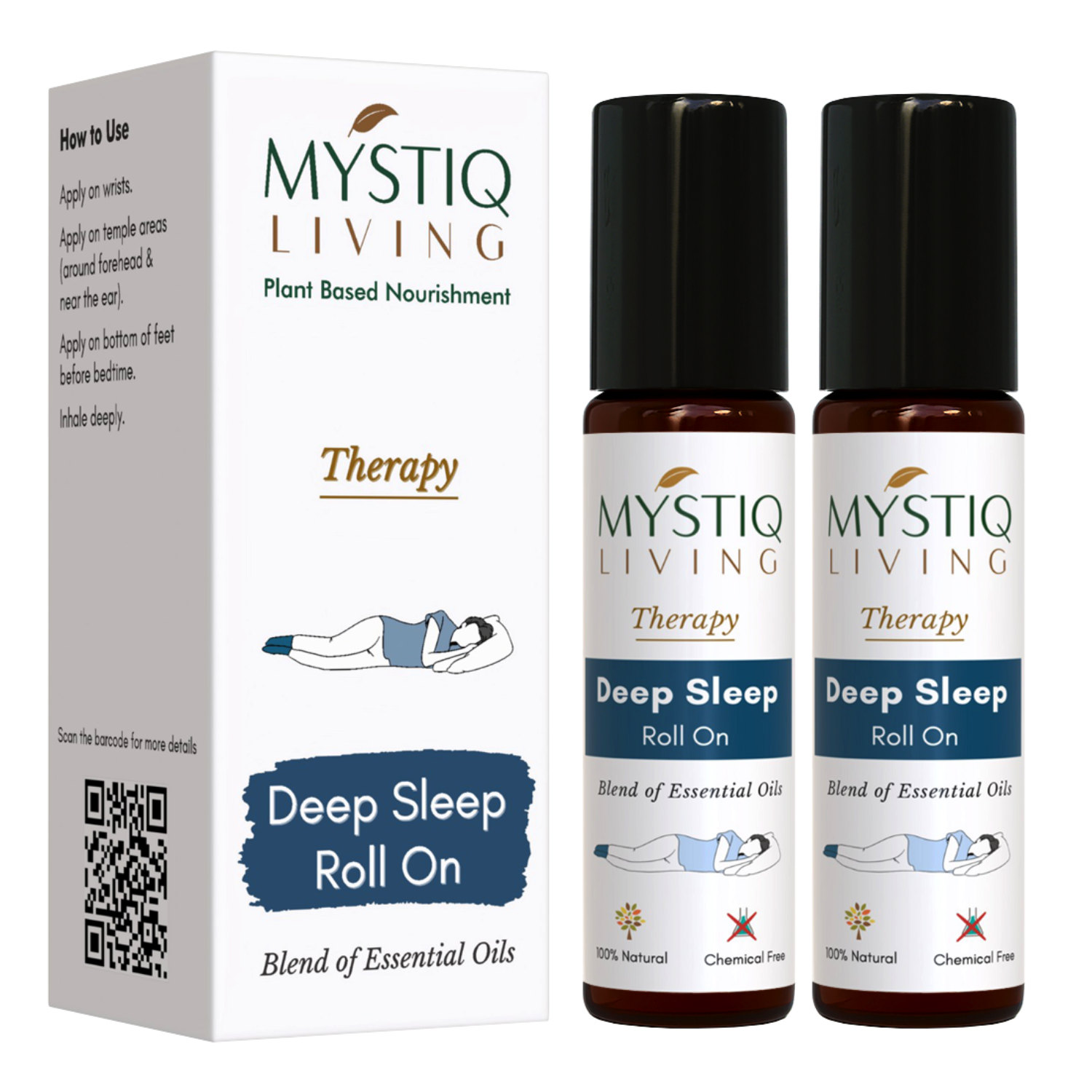 Deep Sleep Roll On for Regulating Sleep Cycle, Restful Sleep and Calms the Nerves