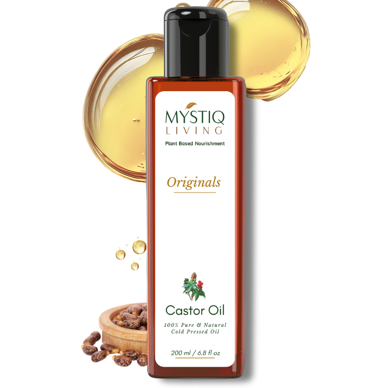 Castor Oil for Hair Growth, Nourishment of Skin | Cold Pressed, 100% Pure & Natural