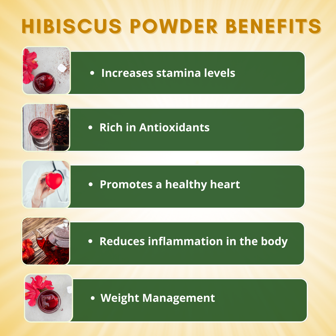 Hibiscus Powder | 100% Pure Organic Gudhal Powder