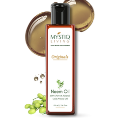 Neem Oil for Skin Infections, Remedy for Hair Lice | Cold Pressed, 100% Pure & Natural