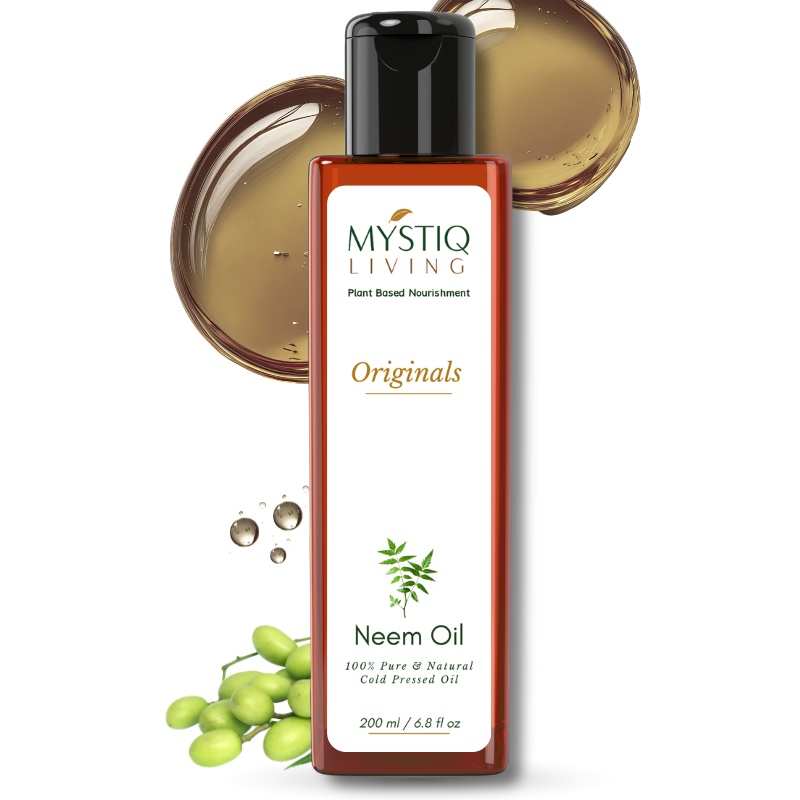 Neem Oil for Skin Infections, Remedy for Hair Lice | Cold Pressed, 100% Pure & Natural
