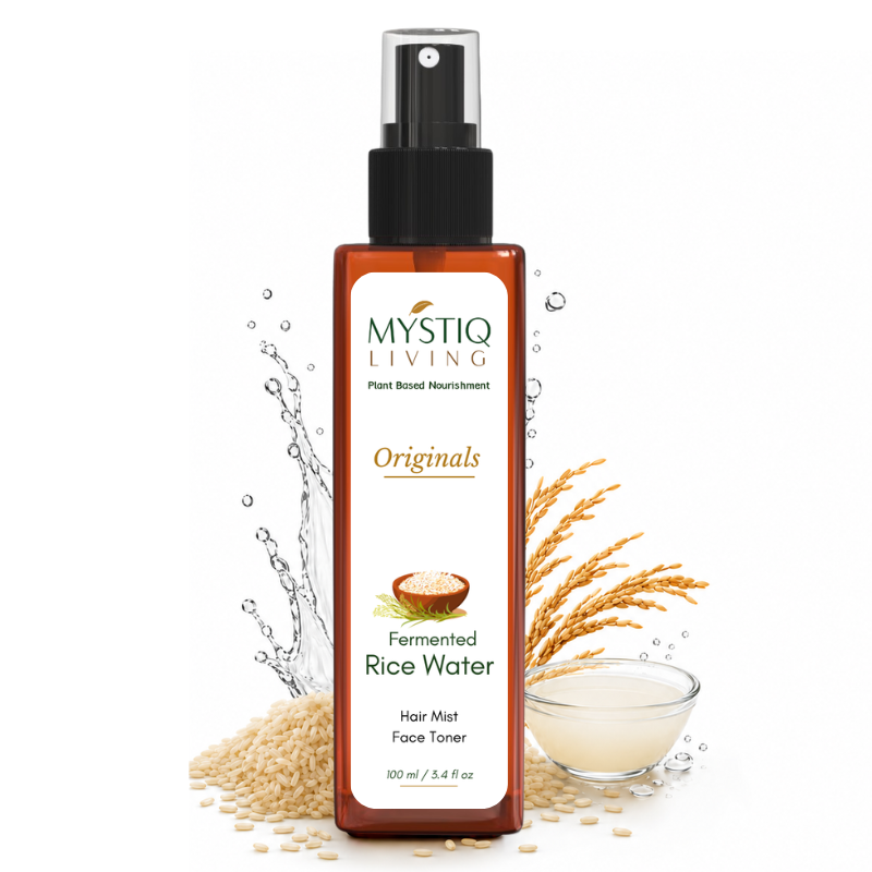 Fermented Rice Water Toner Spray for Glass Skin, Smooth Hair