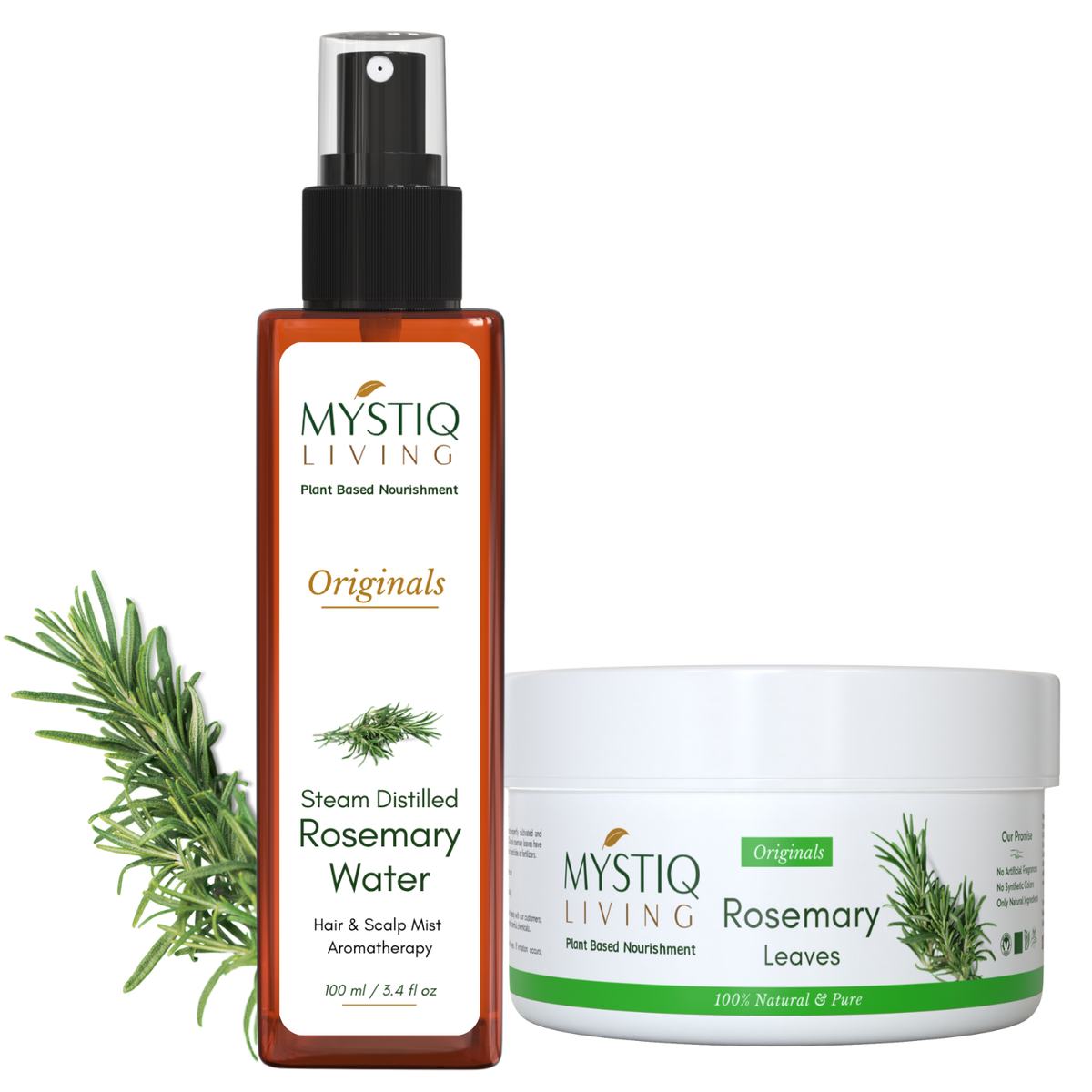Rosemary Leaves and Rosemary Water for Hair Growth | 100% Pure, Natural and Organic