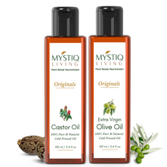 Combo- Castor Oil & Extra Virgin Olive Oil