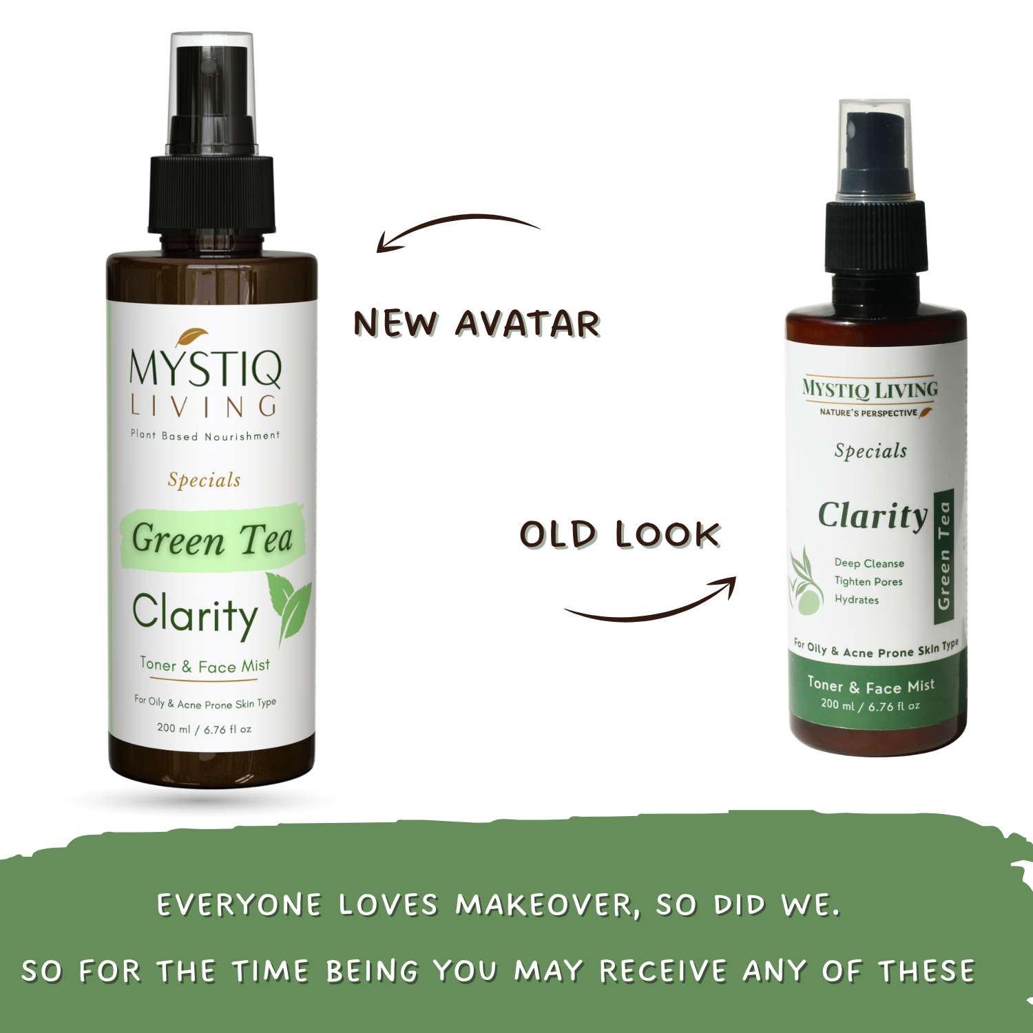 Green Tea Clarity Face Toner & Mist - Mystiq Living