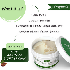 100% pure cocoa butter from ghana
