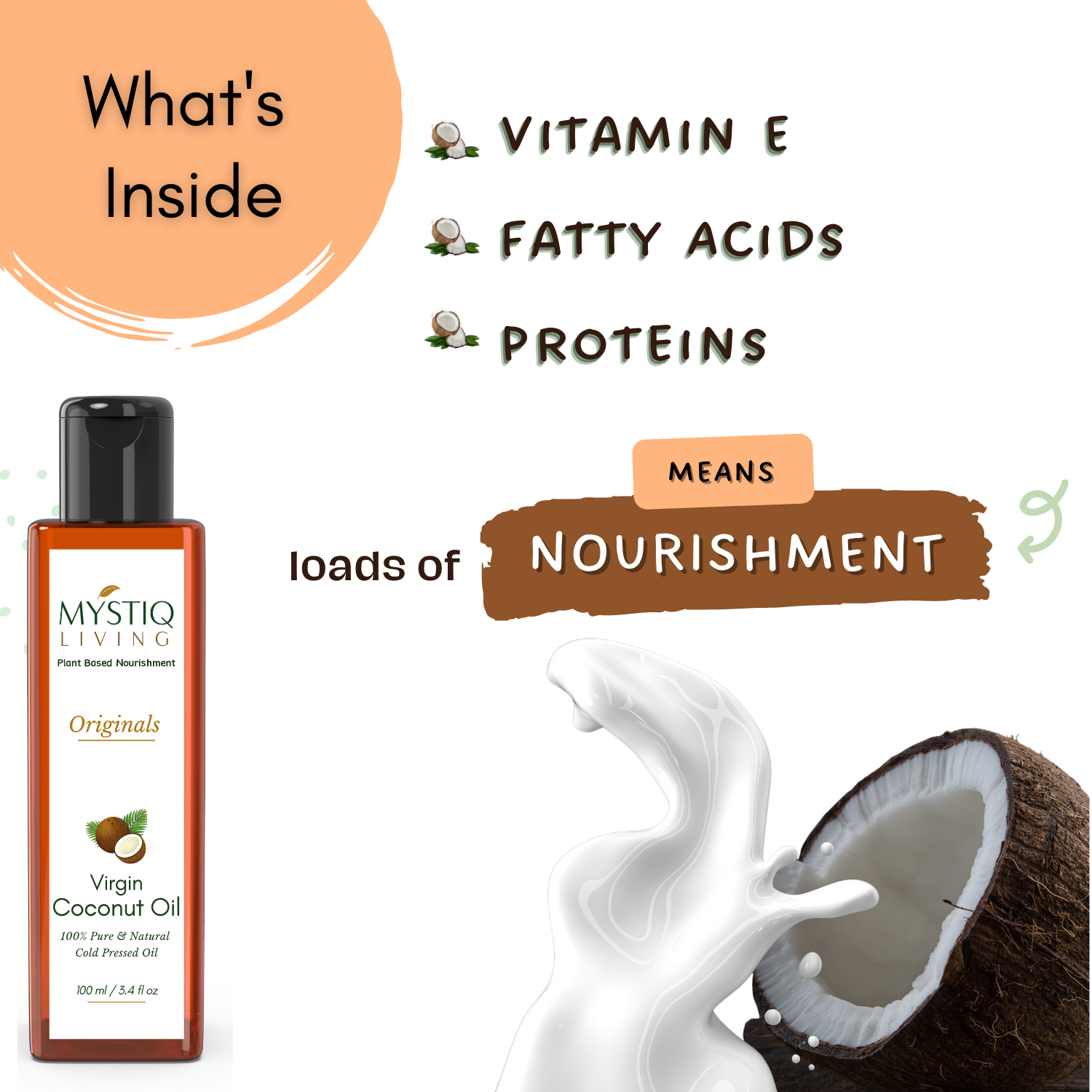 nourishment of Virgin Coconut Oil 