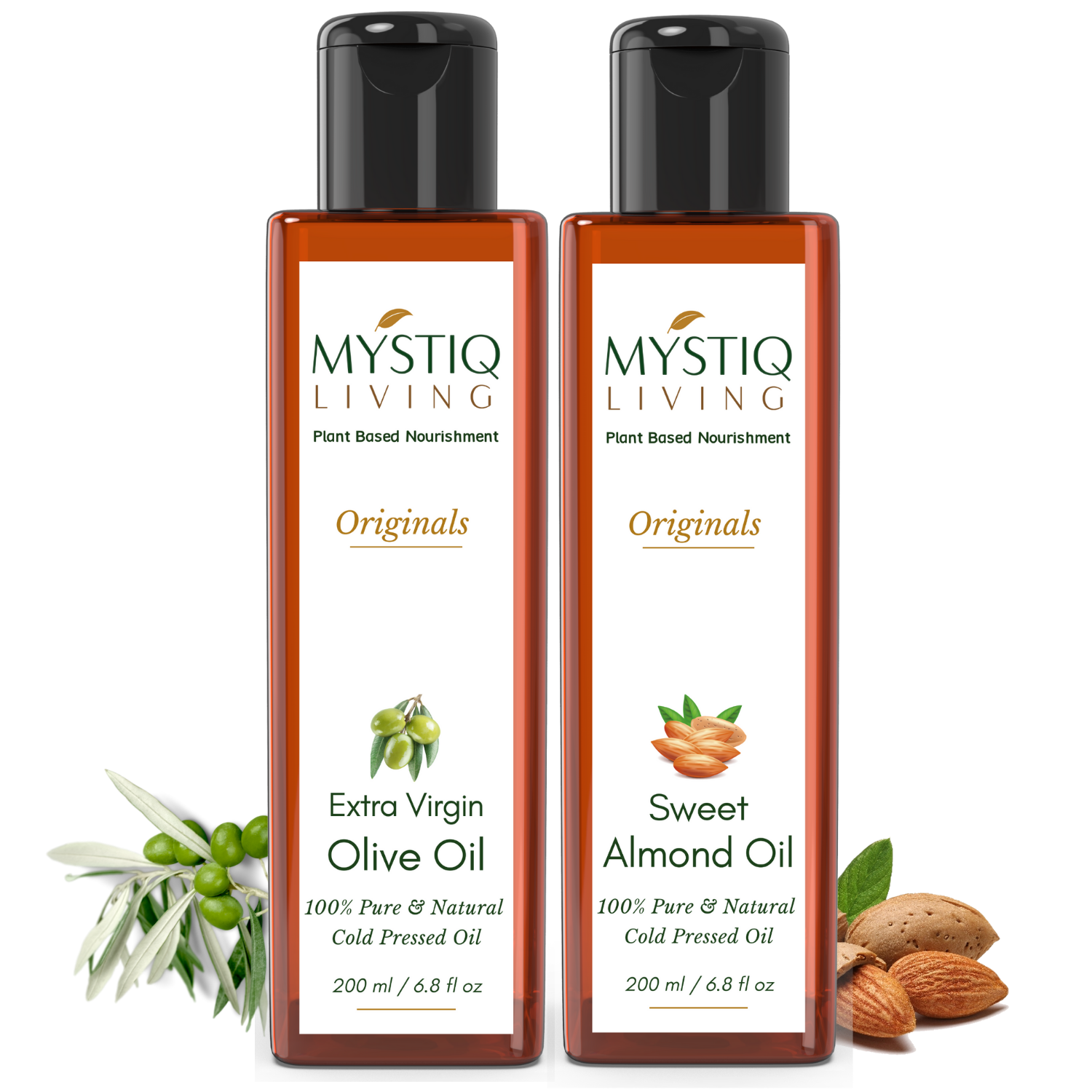Combo of Extra Virgin Olive Oil and Sweet Almond Oil for Hair