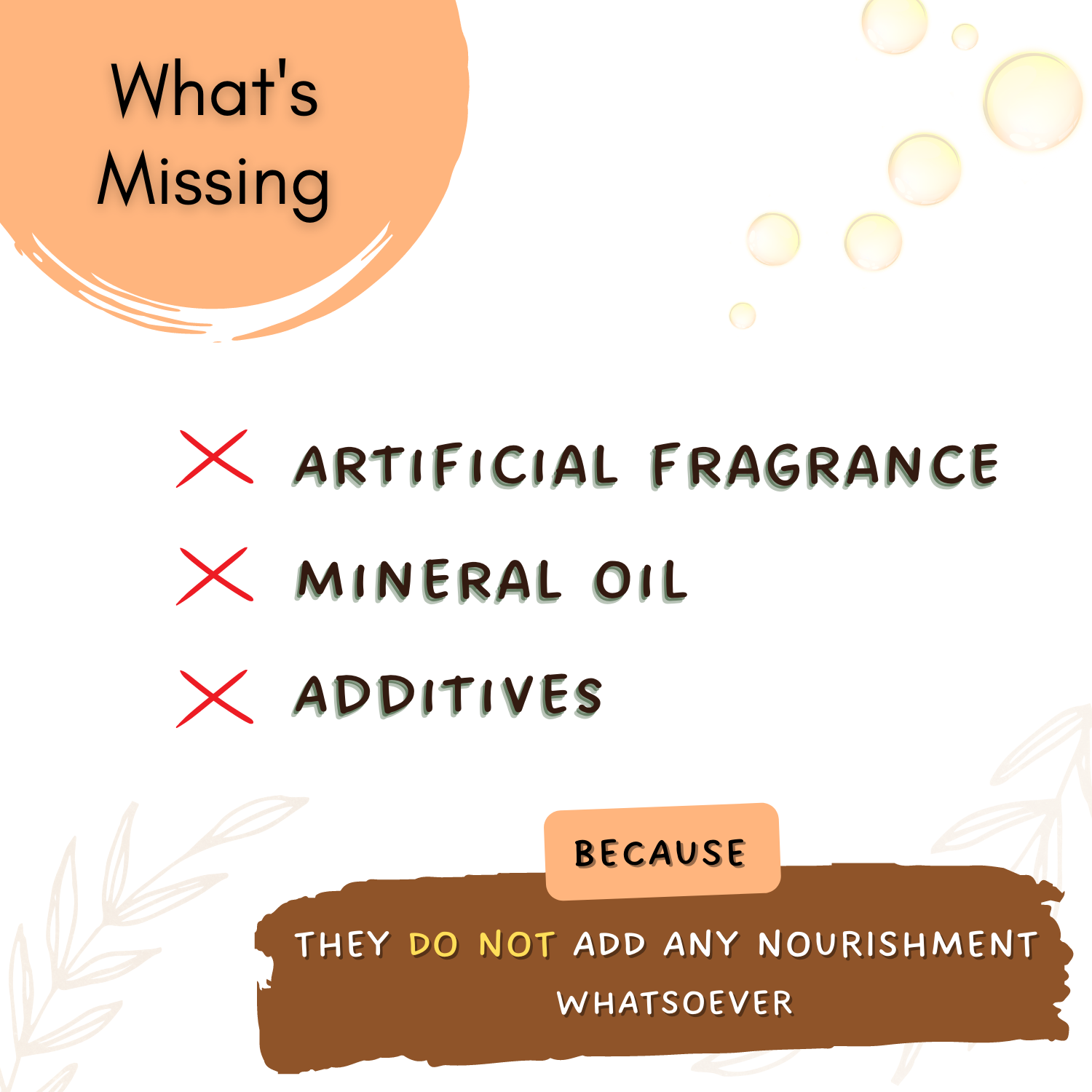 no additives and artificial fragrance 