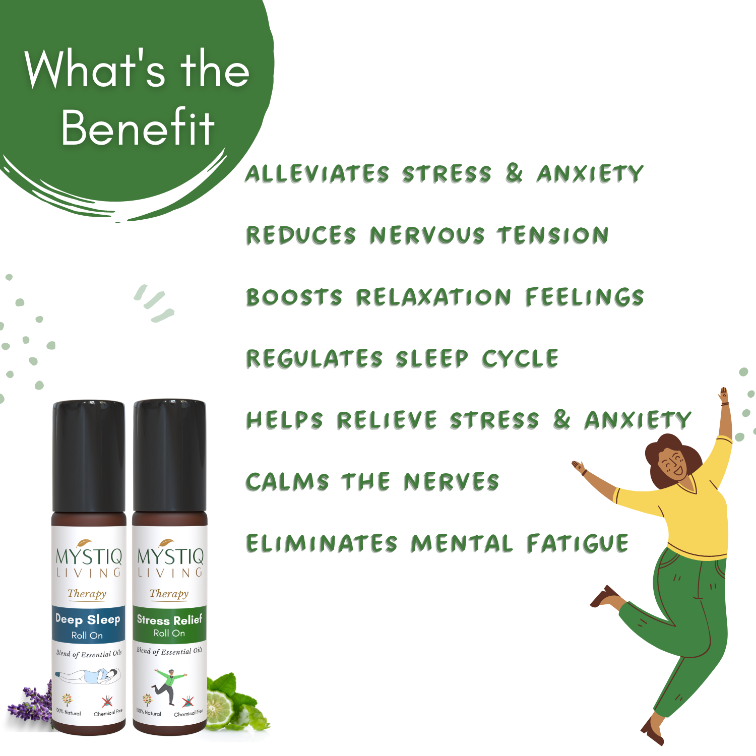 Combo - Stress Relief & Deep Sleep Roll On - Mystiq Living