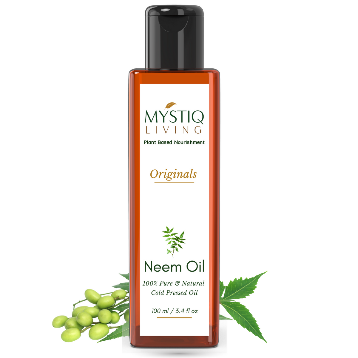 Mystiq Living Neem Oil | Cold Pressed Oil for Hair, Skin & Body Care - Mystiq Living