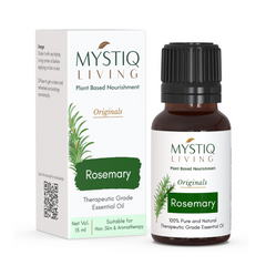 Rosemary Essential Oil | Pure And Natural Oil for hair Growth, Pain Reliever - Mystiq Living