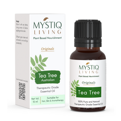 Tea Tree Essential Oil | Pure Australian Tea Tree Oil For Acne, Hair Care , Anti Aging Face Care - Mystiq Living