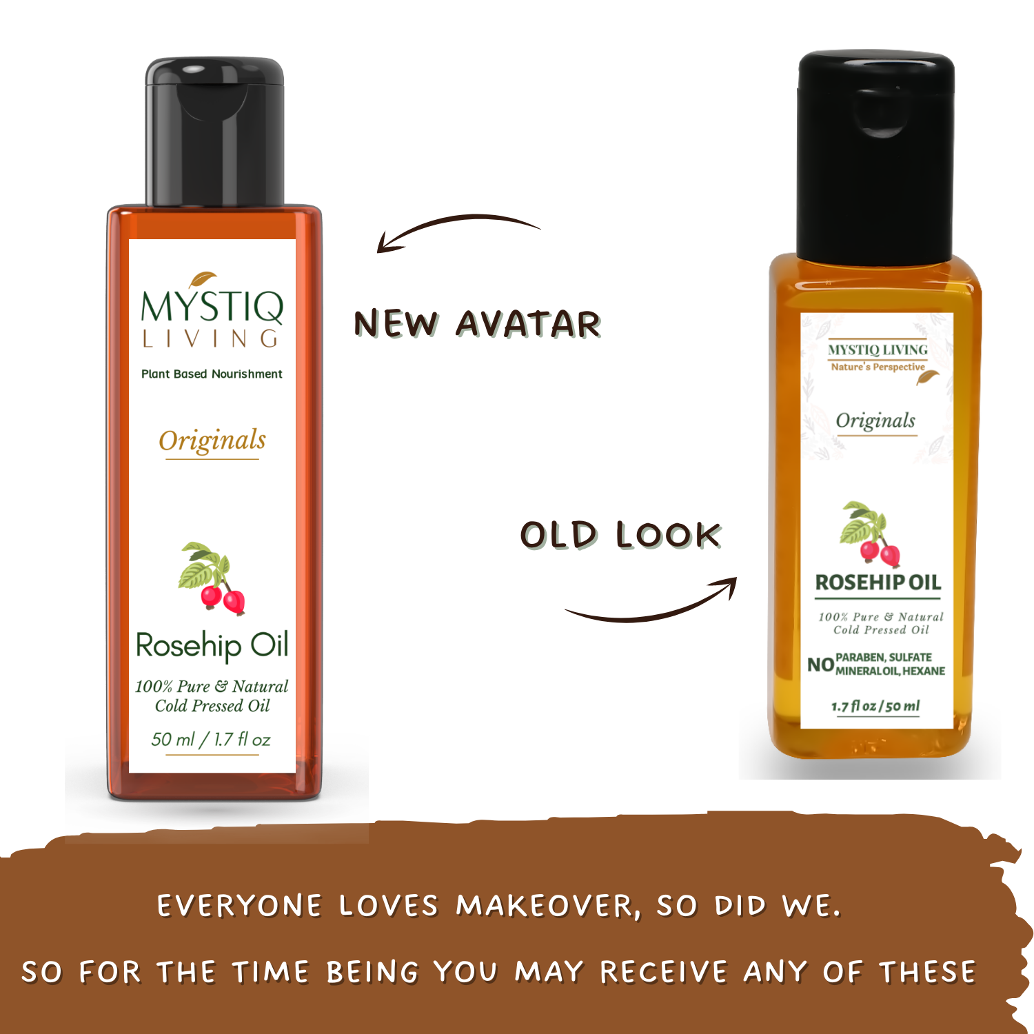 Rosehip Seed Oil | Cold Pressed Oil | Pure and Natural Oil for Hair and Skin - Mystiq Living