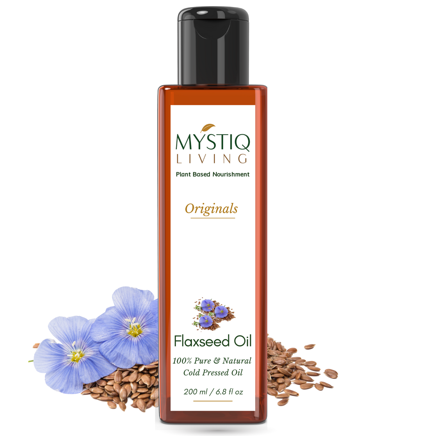 Mystiq Living Flaxseed Oil | Cold Pressed Oil enriched in OMEGA-3 - Mystiq Living