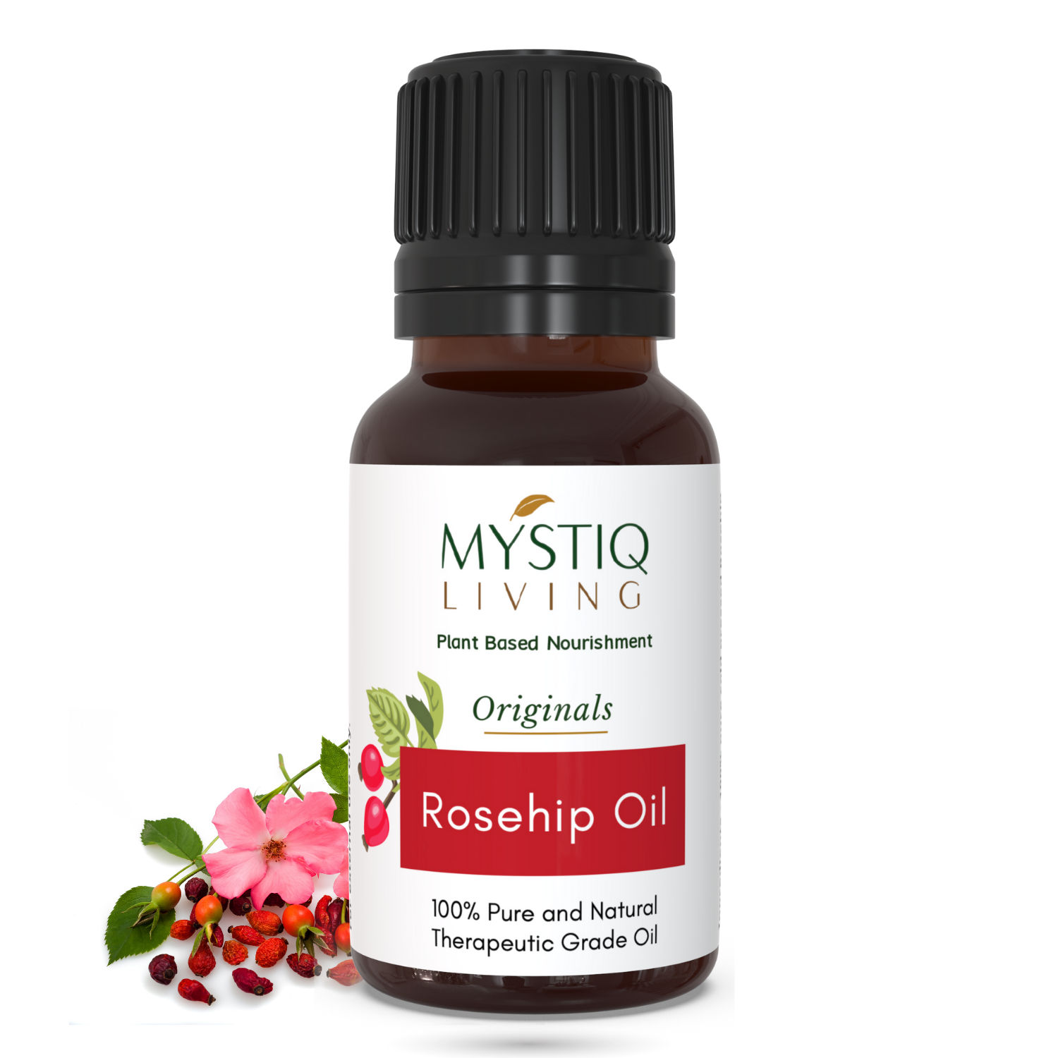 Rosehip Seed Oil | Cold Pressed Oil | Pure and Natural Oil for Hair and Skin - Mystiq Living